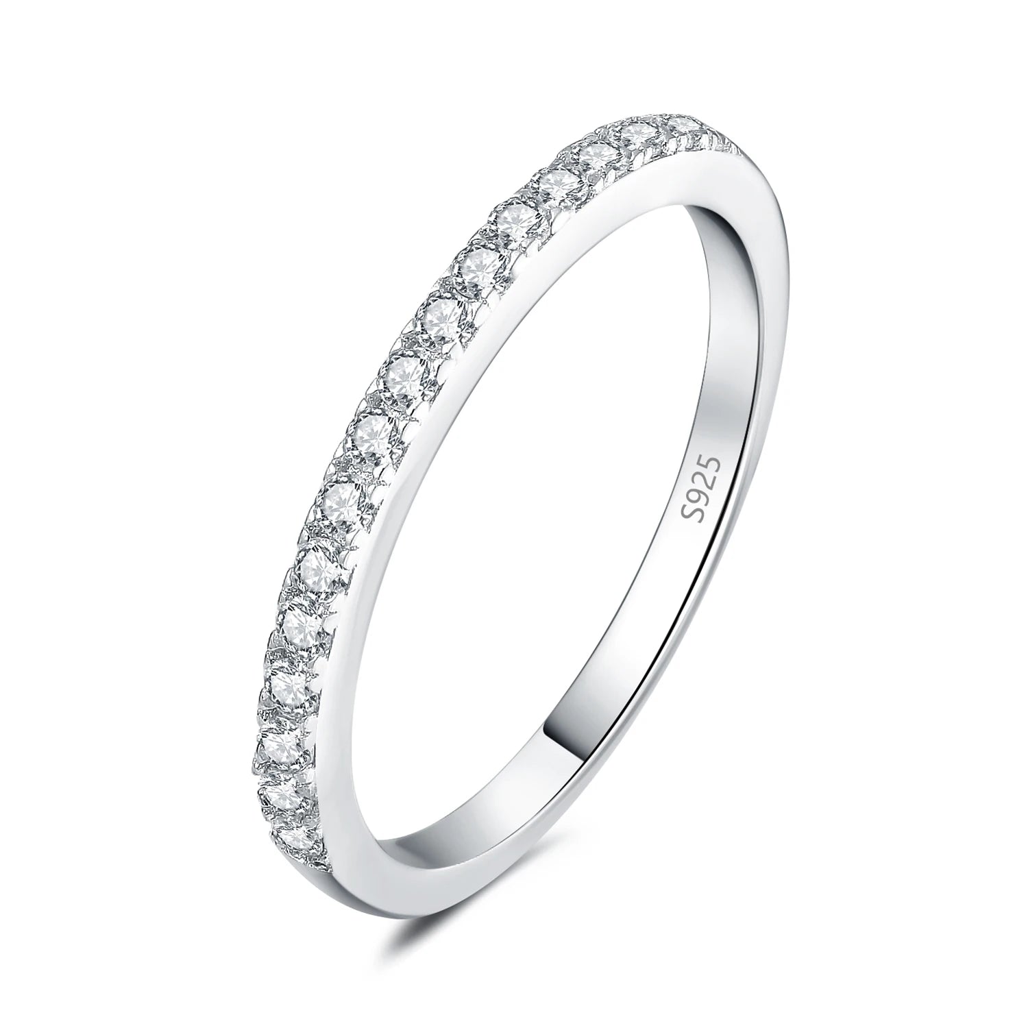 Anel de Moissanite Meia Eternidade Eternal Radiance