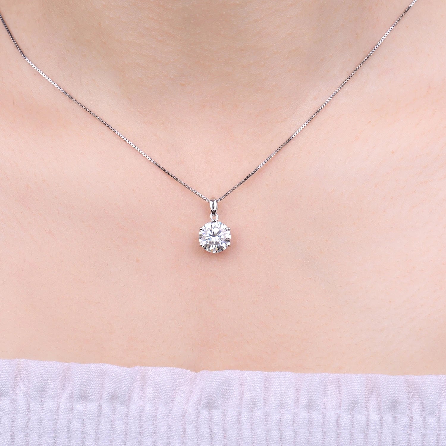 Pingente de Moissanite